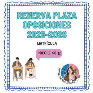 MATRÍCULA OPOSICIONES 2026-2028