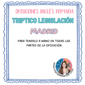 TRÍPTICO LEGISLACIÓN COMUNIDAD MADRID
