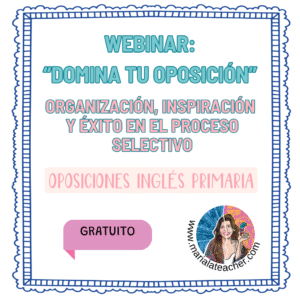 WEBINAR DOMINA TU OPOSICIÓN. ORGANIZACIÓN, INSPIRACIÓN Y ÉXITO EN EL PROCESO SELECTIVO.