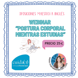 WEBINAR "POSTURA CORPORAL MIENTRAS ESTUDIAS"